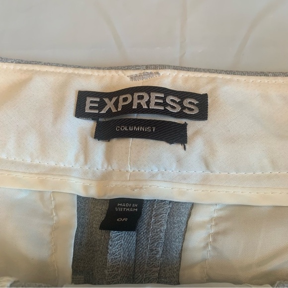 Express woman’s dress pants light grey size 2 Regular columnist  style - Picture 7 of 8